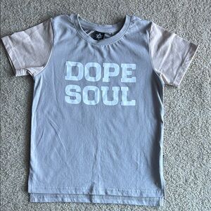 TRILOGY design co. Dope Soul Kids Shirt - Gray and Tan